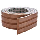 Ver imagem 1 de Painel Ripado Laminado de Eva Autocolante Flexível Rolo 10mt Bronze com Textura Amadeirado