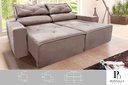 Ver imagem 1 de Sofá Retrátil e Reclinável 1,80m com Molas – Conforto e Estilo para Sua Sala
