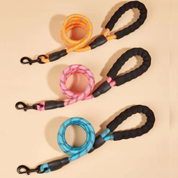 Guia Reforçada, Emborrachada Pet 1.20 cm:Rosa - 3
