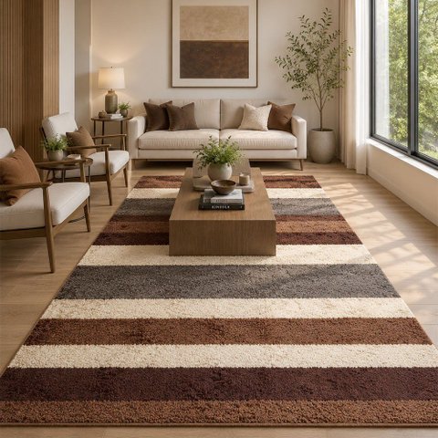 Tapete Milano Soft Listrado Art 01 Antiderrapante: 2,00x2,50
