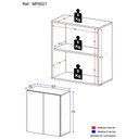 Ver imagem 3 de Armário Lavanderia com 2 Portas Multimóveis MP5021 Branco