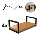 Ver imagem 3 de 4 Prateleiras Industriais Mdf 30x60cm Quarto Banheiro