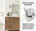 Ver imagem 6 de 5 Arandela Interna Cristal Prata Base Espelhada Sala Bet38