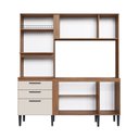 Ver imagem 4 de Cozinha Compacta 208cm x 185cm Compactas Bege/Freijó/Off White
