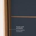 Ver mais imagens de Guarda Roupa Casal com Espelho 100% MDF 2 Portas de Correr e 6 Gavetas 230cm Málaga Yescasa Capuccino/Azul