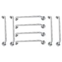 Ver imagem 1 de Alça Apoio 60cm Barra Inox Kit 8 Unidades Banheiro Idoso Acessibilidade Suporte Box Corrimao Seguran