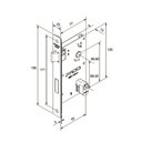 Ver imagem 2 de Fechadura Sara Preta Roseta Quadrada 55mm Pado Externa