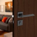 Ver imagem 4 de Fechadura Sara Preta Roseta Quadrada 55mm Pado Externa