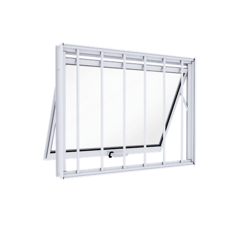 Janela de Aluminio Maximo Ar com Grade Lucasa