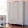 Guarda-roupa Infantil Branco Estilo Provençal Fofura Divicar - Branco - 7
