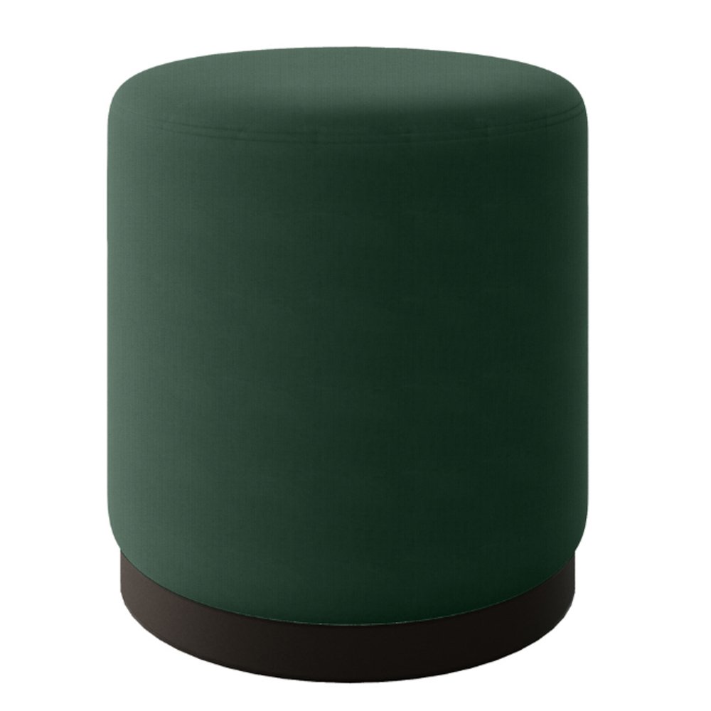 Poltrona Decorativa Sala de Estar Miralys com Puff Decorativo Marí Veludo Verde - Desk Design - 7