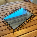 Ver imagem 2 de Bandeja Decorativa Espelhada 52x37x5cm Preto Fosco Aparador Centro de Mesa Anfield Atari