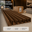 Ver imagem 5 de Kit 6 Barra Perfil de Acabamento para Painel Ripado 2m