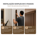 Ver imagem 6 de Kit 6 Barra Perfil de Acabamento para Painel Ripado 2m
