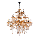 Ver imagem 1 de Lustre Pendente Candelabro Maria Tereza Nice 28 lâmpadas E14 Bivolt Champagne