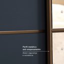 Ver imagem 5 de Guarda-roupa Casal 2 Portas 6 Gavetas 100% MDF 222cm X 230cm Malaga