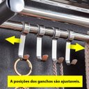 Ver imagem 6 de Organizador Cozinha Banheiro Casa Aço Inox Multiuso Porta Tempero Condimentos Shampoo Sabonete Utens
