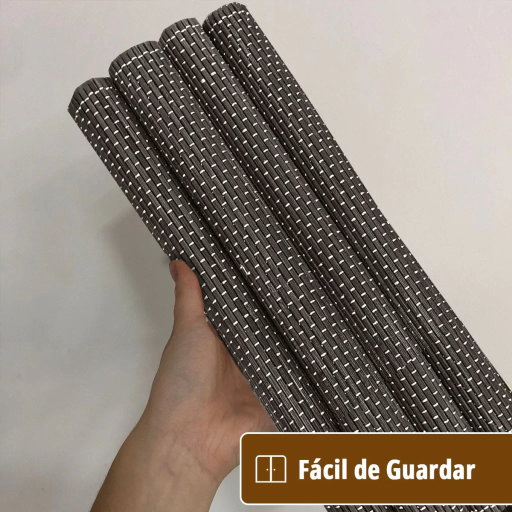 4 Jogo Americano Esteira Bambu Natural Tocantins Mr 30x45 - 5