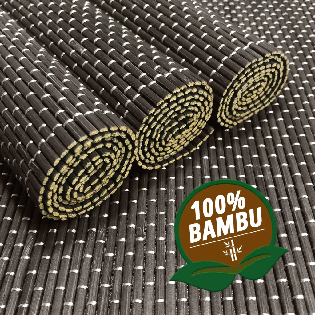 4 Jogo Americano Esteira Bambu Natural Tocantins Mr 30x45 - 3