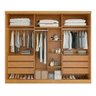 Guarda Roupa Alvorada Casal 6 Portas 6 Gavetas Bianchi - 2