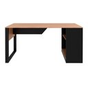 Ver mais imagens de Mesa Multiuso Escritório Me4182 160cm Amêndoa/preto - Tecno Mobili