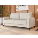 Ver imagem 1 de Sofá 3 Lugares com Pés Metálicos 180cm Paradiso Branco