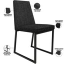 Ver imagem 4 de Kit 06 Cadeiras Decorativas Estofada para Sala de Jantar Dafne L02 Linho Chumbo - lyam decor