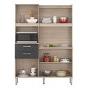 Ver imagem 2 de Kit para Cozinha Harmonia Avena Grafito - Demóbile