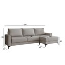 Ver imagem 4 de Estofado 3 Lugares com Chaise Lado Direito Bege
