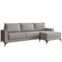 Ver imagem 3 de Estofado 3 Lugares com Chaise Lado Direito Bege