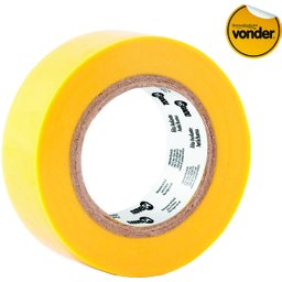 KIT 5 FITA ISOLANTE ANTICHAMA 19MMX10M AMARELA NOVE54 - 3 KIT 5 FITA ISOLANTE ANTICHAMA 19MMX10M AMARELA NOVE54 - 3