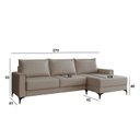 Ver imagem 4 de Estofado 3 Lugares Chaise Lado Direito Bege