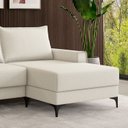 Ver imagem 5 de Sofá para Sala de Estar 3 Lugares Moderno Premium Branco