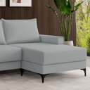 Ver imagem 5 de Estofado 3 Lugares com Chaise Lado Direito Cinza