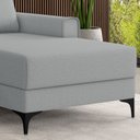 Ver imagem 7 de Estofado 3 Lugares com Chaise Lado Direito Cinza