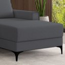 Ver imagem 7 de Estofado 3 Lugares com Chaise Lado Direito Cinza Grafite