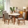 Conjunto Mesa de Jantar e 4 Cadeiras Tiê Maxx CabeCasa MadeiraOriginals - 1