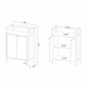 Ver imagem 5 de Armário para Escritório Baixo 2 Portas AZ1008 Tecno Mobili