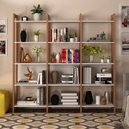 Estante para Livros Haia 1,85x1,9m Yescasa - 1