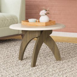Mesa Lateral Redonda 100% MDF 25mm Jade - 8
