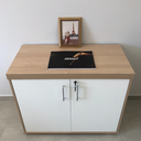 Ver mais imagens de Armário Executivo para Escritório Baixo 2 Portas com Chave Tamburato