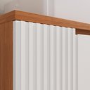 Ver imagem 6 de Conjunto para Banheiro Completo com Gabinete Madeira Maciça Cuba Sobrepor e Espelho com LED - Linha ÔNIX 80cm