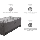 Ver imagem 4 de Bicama Box Solteiro com Baú Espresso Móveis Molas Bonnel Evolution 188x88x63cm