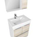 Ver imagem 5 de Armário Conjunto de Banheiro com Gabinete, Cuba e Espelheira e LED Malibu 60 cm