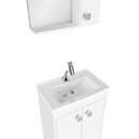 Ver imagem 4 de Armário Conjunto de Banheiro com Gabinete, Cuba e Espelheira 2 Portas Lima 45 cm