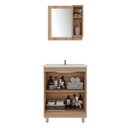 Ver imagem 2 de Armário Conjunto de Banheiro com Gabinete, Cuba e Espelheira 2 Portas Viena 60 cm