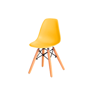 Cadeira Infantil Eames Braço Polipropileno Base Madeira Eiffel Espresso Móveis