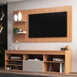 Rack com Painel para TV até 55 Polegadas 1 Porta Dakota Yescasa - 2