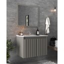 Ver imagem 1 de Conjunto Gabinete para Banheiro com Espelheira Barra 60