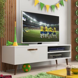 Rack para TV até 50 Polegadas Pés Palito Retrô Miami - 7